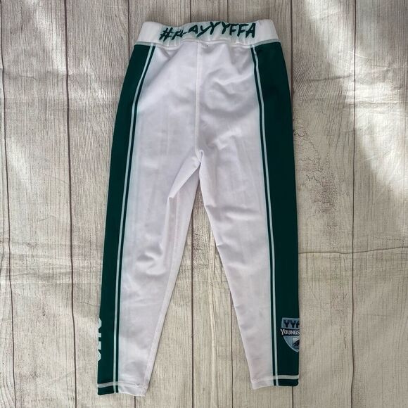 New York Jets youth boys S athletic compression leggings white/green - Picture 7 of 7